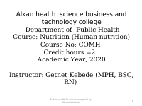 ALKAN NUTRION FOR PH STUDENTS Set By Getnet K..ppt